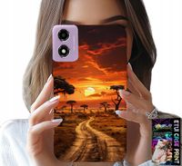 ETUI DO MOTOROLA MOTO E14 - SAFARI AFRYKA ZACHÓD SŁOŃCA PIĘKNE WIDOK