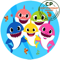 Opłatek na tort Baby Shark