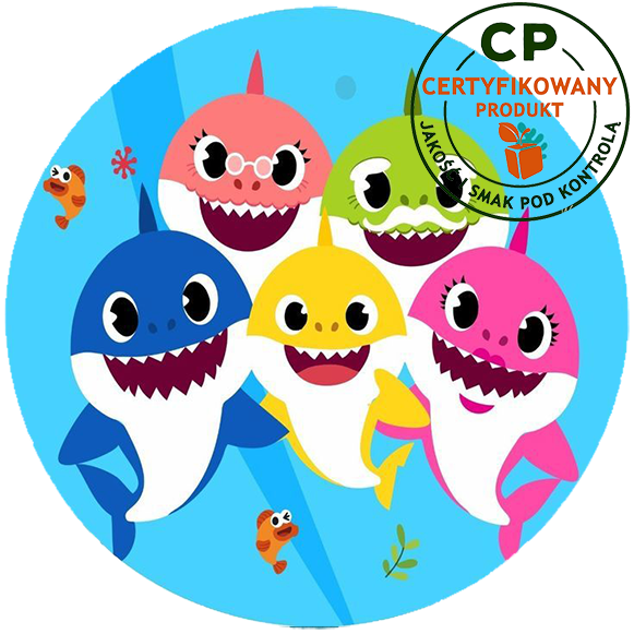 Opłatek na tort Baby Shark zdjęcie 1