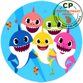 Opłatek na tort Baby Shark