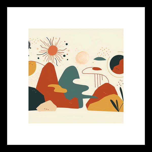 Plakat 20x20cm Kosmos Barw zdjęcie 3