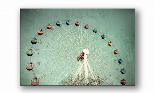 OBRAZ NA PŁÓTNIE 114 Karuzela 100x70cm na Arena.pl