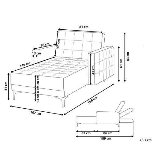 Szezlong grafitowy ABERDEEN na Arena.pl
