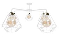 Lampa sufitowa 5xE27 FOSKAL WHITE/GOLD