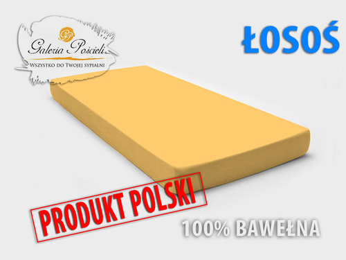 Prześcieradło bawełniane JERSEY 160x200cm ŁOSOŚ na Arena.pl