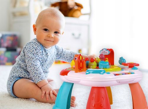 STOLIK EDUKACYJNY INTERAKTYWNY PIANINKO CIUCHCIA PIANINKO BĘBENEK PTASZEK na Arena.pl