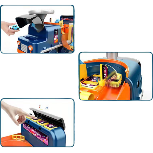 Autko Pojazd Kosmiczny 2W1 Jeździk 4 Autka Tor Samochodowy Dźwięki Światła na Arena.pl