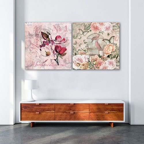 Deco Panel, Ptaki i kwiaty 60x60 na Arena.pl