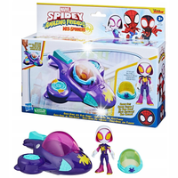 SPIDEY I SUPER KUMPLE WEBSPINER GHOST SPIDER I POJAZD GLIDE SPINNER + KASK