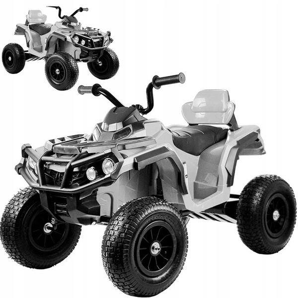 Quad na Akumulator BDM0906 Pompowane Koła Biały zdjęcie 1