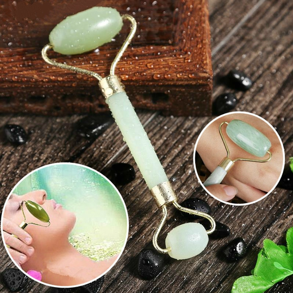 MASAŻER DO TWARZY Z JADEITU ROLLER WAŁEK JADEITOWY zdjęcie 4