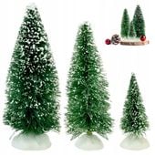 Zestaw choinek mini ozdoba dekoracja święta choinka boże narodzenie 3 szt