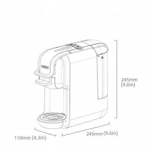 HiBREW H2B 5w1 Multi Capsule Ekspres do kawy 5w1 19Bar Wskaźnik LED na Arena.pl