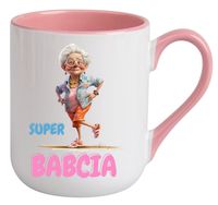 KUBEK Z NADRUKIEM PREZENT DZIEŃ BABCI URODZINY BABCIA IMIENINY ŚWIĘTA