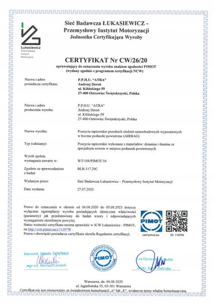 Pokrowce miarowe do Skoda Octavia III (2012-2020r) zdjęcie 9