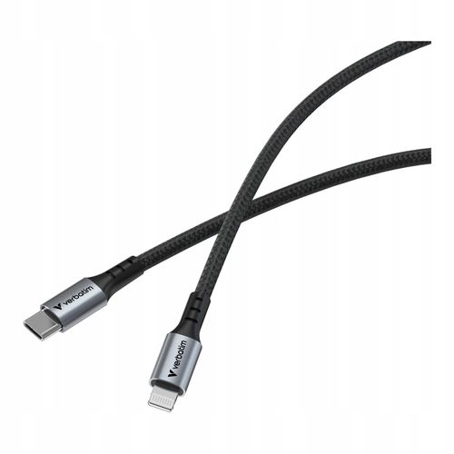 Kabel Verbatim USB-C(M) - Lightning 1,2m, 60W, czarny na Arena.pl