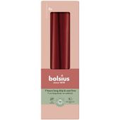 Świece stołowe BOLSIUS Szpica 245/24 (bordowe) ~7h 8szt.