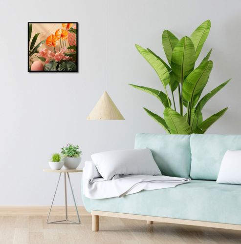 Plakat 40x40cm Pomarańczowy Raj na Arena.pl