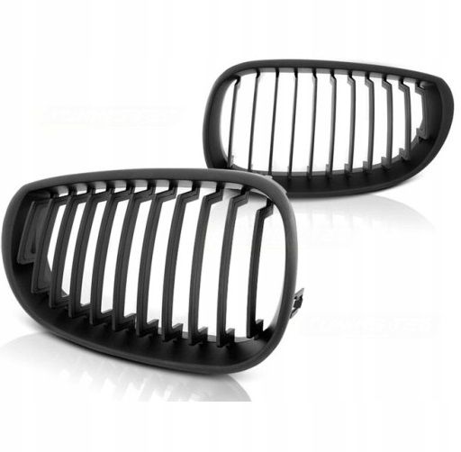 GRILL NERKI BMW E60/E61 03-10 BLACK zdjęcie 1