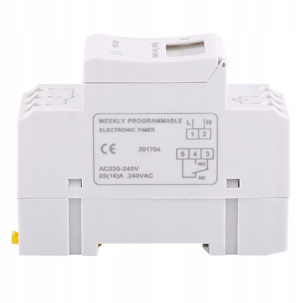 PROGRAMATOR CZASOWY SZYNĘ CYFROWY TYGODNIOWY Programowalny Zegar Cyfrowy zdjęcie 4