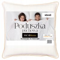 Poduszka Jasiek Puchowa 40x40 z Puchu Gęsiego PaemiHome