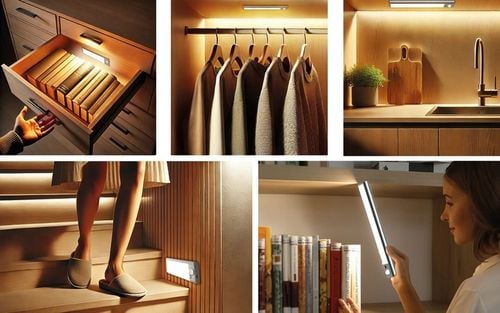 BOSTE LAMPKA LED NOCNA Z CZUJNIKIEM RUCHU I ZMIERZCHU MAGNETYCZNA AUTO na Arena.pl