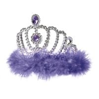 diadem fioletowy z puszkiem królowa księżniczka