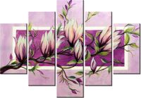 105CM 150CM OBRAZ 5 ELEM SŁODYCZ MAGNOLII DRUK