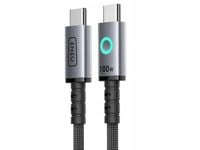 Kabel INIU USB typ C - USB typ C 1,2 m szary