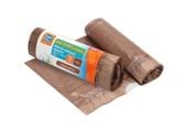 Worki do segregacji odpadów organicznych ECO TREND brązowe 35 l  15 szt.