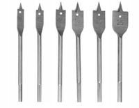 WIERTŁA DO DREWNA PŁASKIE ŁOPATKOWE PIÓRKOWE 10-25mm ZESTAW 6x KOMPLET