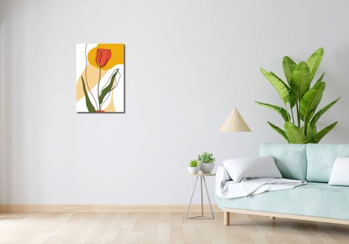 Obraz 40x60cm Przerysowany Tulipan na Arena.pl