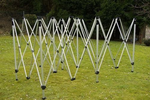 Pawilon ogrodowy rozkładany 3 x 6 m - biały na Arena.pl