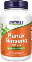 NOW FOODS Żeń-Szeń właściwy panax 500 mg potencja 250 kapsułek