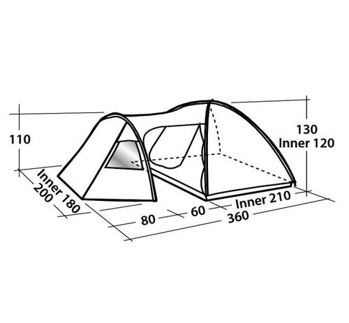 Namiot turystyczny Easy Camp Eclipse 300 3 os. na Arena.pl