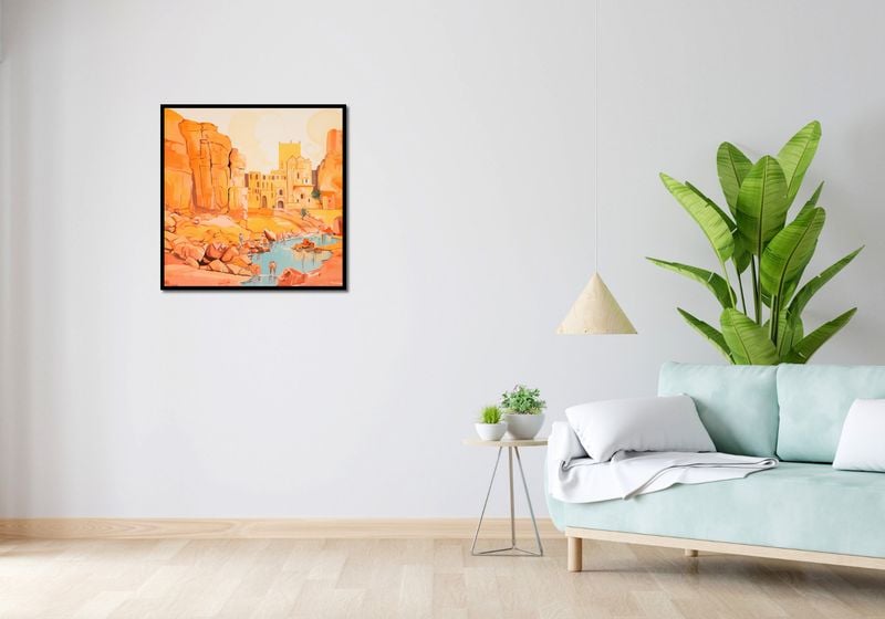 Plakat 70x70cm Ruiny pod Słońcem zdjęcie 4