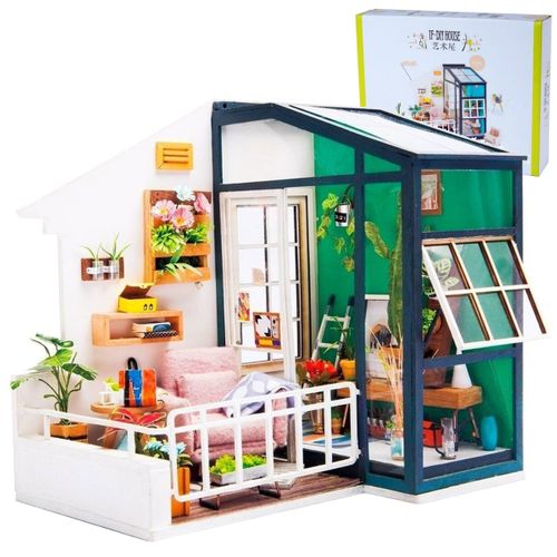 ROBOTIME Składany Malowany Model Mini Balkon na Arena.pl