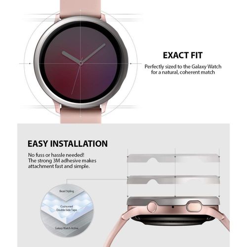 RINGKE BEZEL STYLING GALAXY WATCH ACTIVE 2 (40MM) GLOSSY BLACK na Arena.pl