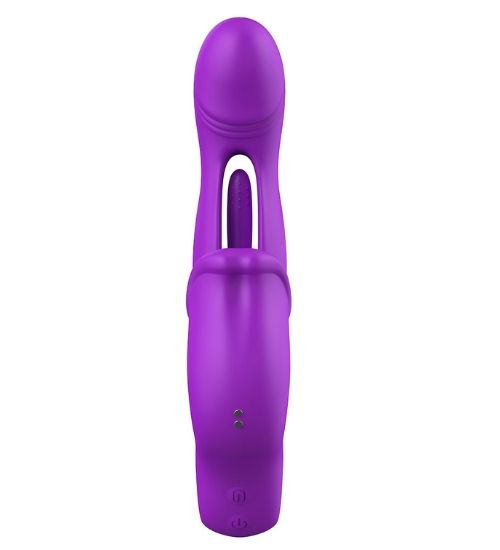 Fioletowy wibrator z flappingiem zdjęcie 5