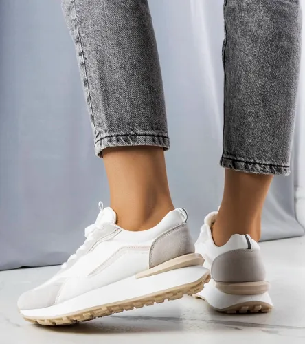 Szare sneakersy na platformie Ada 38 na Arena.pl