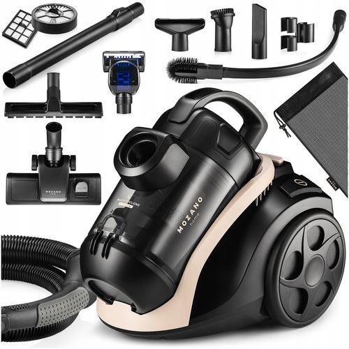 ODKURZACZ BEZWORKOWY 4000W CYKLONOWY TURBOSZCZOTKA FILTR HEPA 15w1 MOZANO na Arena.pl