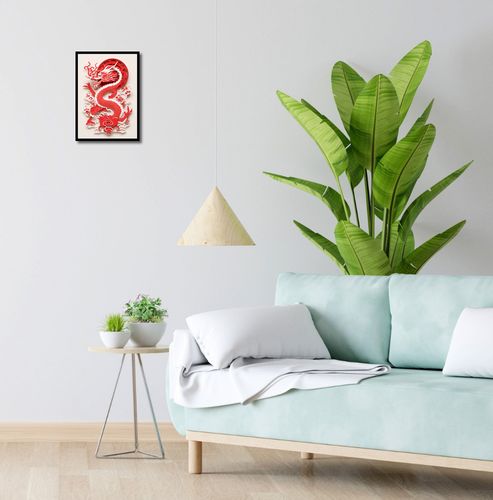 Plakat 25x35cm Czerwony Smok na Arena.pl