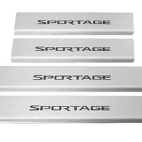 Listwa progowa KIA SPORTAGE MK4 Stal nierdzewna 304 mat z czarnymi literami