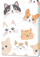 Obraz 60x90cm Wzory dla Dzieci, Dziewczynki i Chłopca - Kotki