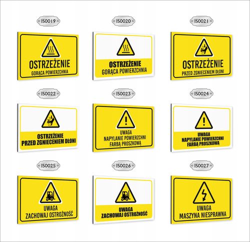 Tabliczka znak informacyjny dibond nadruk UV 30x20 UWAGA STOPIEŃ na Arena.pl