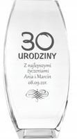 Wazon z grawer PREZENT na urodziny 30 40 50 60 70