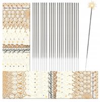 DŁUGIE ZIMNE OGNIE 40cm NA WESELE ŚLUB 50 szt.