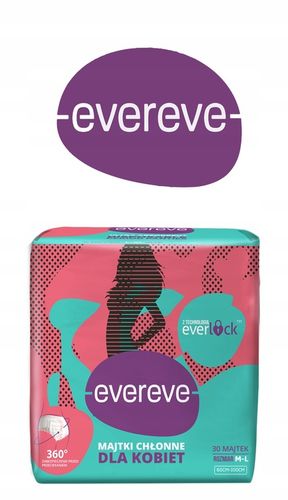 MAJTKI CHŁONNE MENSTRUACYJNE DLA KOBIET EVEREVE 30 SZT. ROZ: M-L na Arena.pl