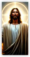 Baner religijny 200x100 cm Dekoracja Wiary - Baner z Motywem Jezusa