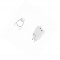 Ładowarka sieciowa GaN 45W dwa USB-C z kabelem do Xiaomi Redmi 13